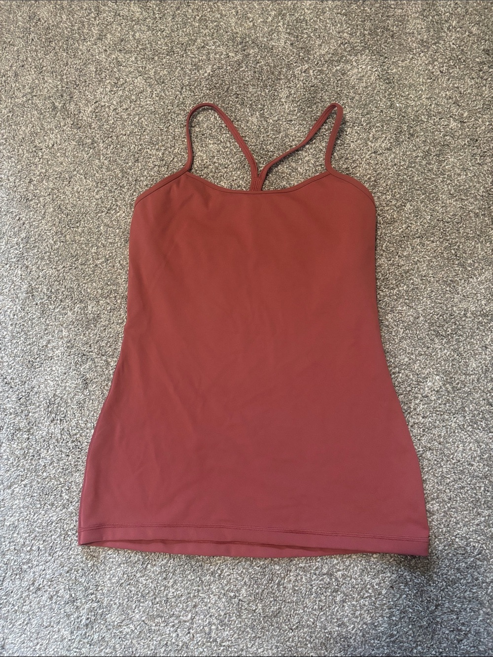 lululemon athletica Rust Red/Orange Spaghetti-Strap Tank